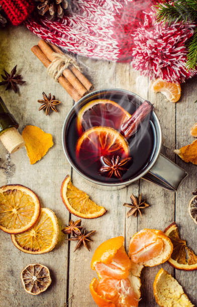 istock Mulled wine. Selective focus. Christmas drinks. Food. 1045938040