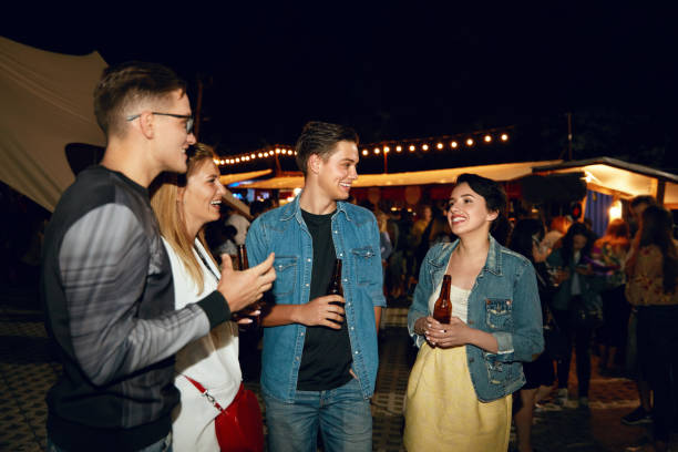 istock Friends Having Fun On Party In Evening 1045938450