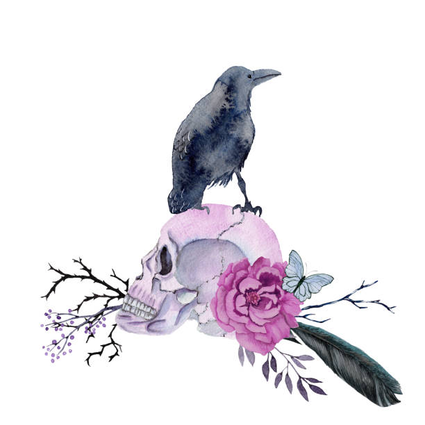 413 Crow Tattoo Background Illustrations & Clip Art - iStock