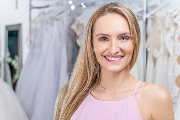 istock Bridal shop female representative 1045944936