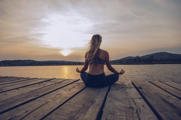 istock Meditation by the lake 1045950422