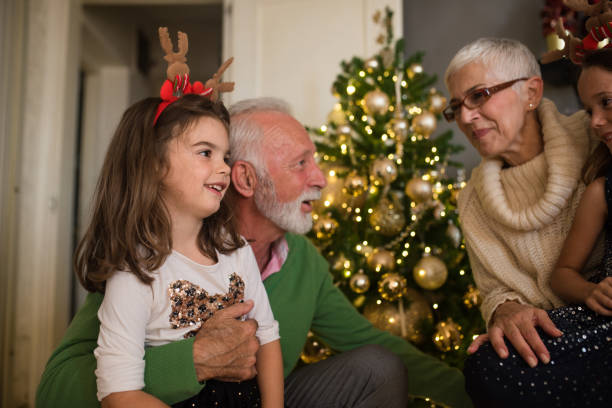 istock Grandparents with young granddaughters 1045966028
