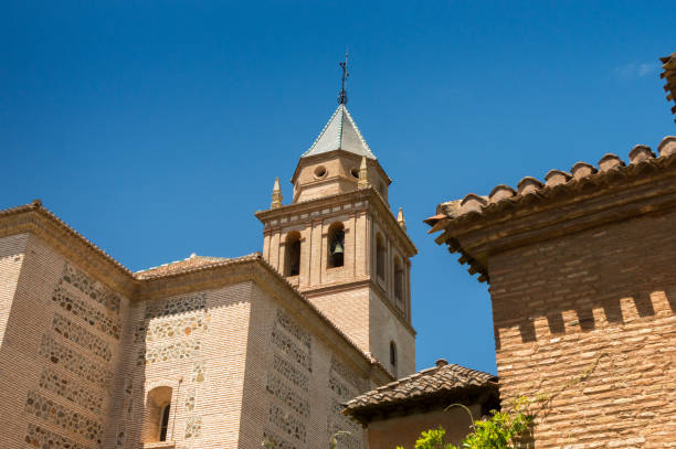 Church of Santa Maria de la Alhambra in spring, Granada, Spain