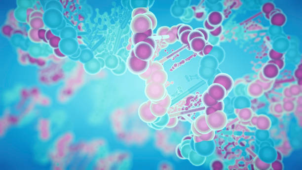 istock DNA Strings On Soft Blue Background. Medical Research 1045979028