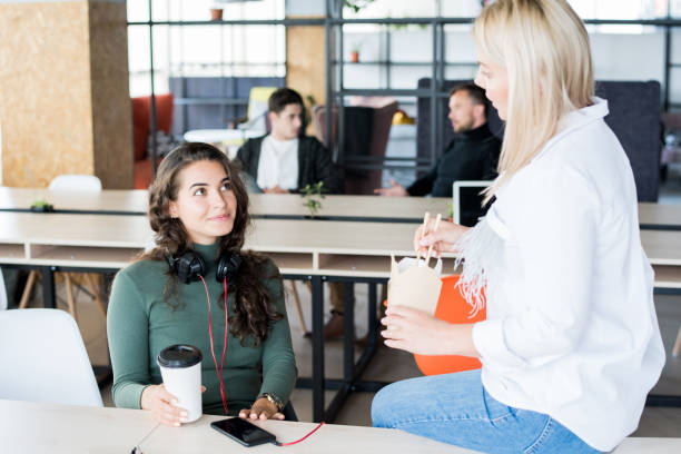 istock Two Businesswomen on Break 1045982150