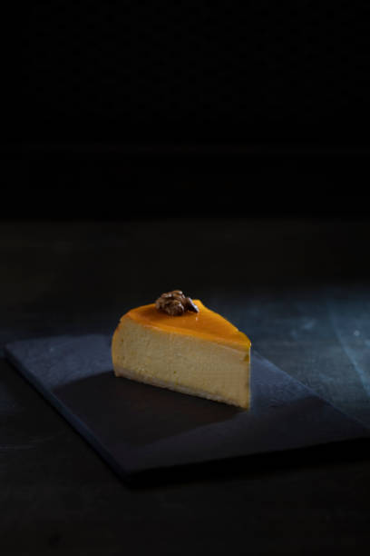 istock one slice of pumpkin cheesecake 1045987450