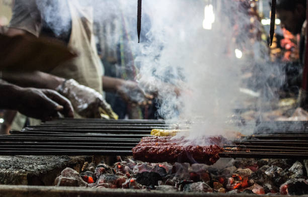 istock Food stalls on Mosque Road during Ramzan/Ramadan 1045993884