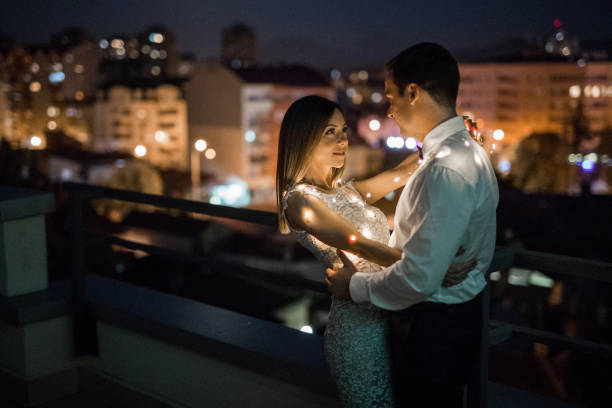 istock Bride and Groom enjoying in their love 1045994332