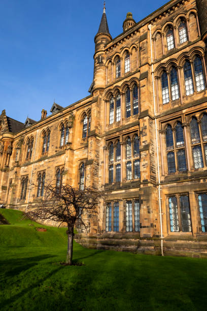 istock Glasgow University on a sunny day with a tree outside 1045996630