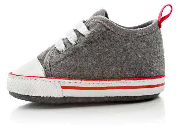 A pair of sport shoes for kids. Isolated on a white background.