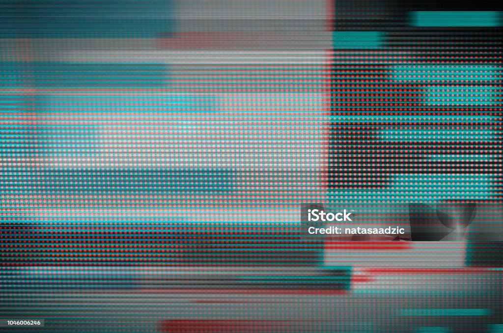 Arte digital glitch - Foto de stock de Monitor de ordenador libre de derechos