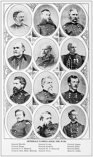 Antique photograph: Generals
