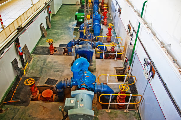 istock Water treatment pumping station 1046012410