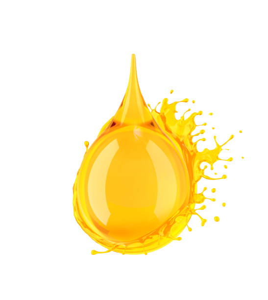 istock oil or honey drop with splash 1046015956