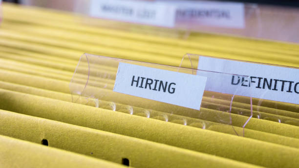 istock Company hiring recruit manpower record in files 1046016746