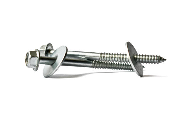 istock The selective focus of screw bolt plain white background 1046023774