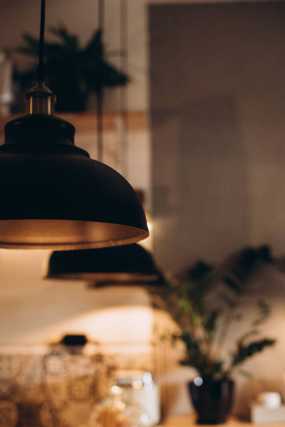 istock Vintage lamps above the bar 1046030762
