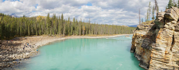 istock Lower River at Athabasca Falls in Jasper National Park, Canada. 1046080540