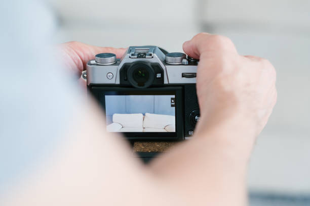istock blogger lifestyle work man set camera video record 1046086360