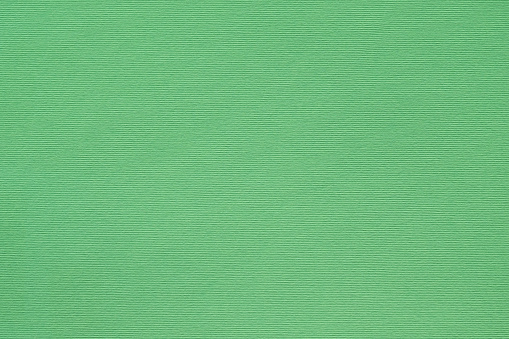green paper texture background. colored cardboard fibers and grain. empty space concept.