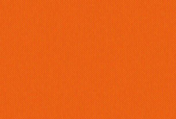 трикотажная бесшовная текстура, радостный и беззаботный оттенок russet orange. - canvas backgrounds textile pattern stock illustrations
