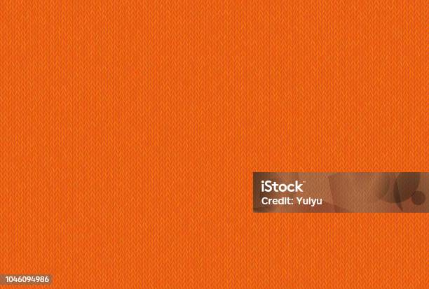 Knitted Seamless Texture Joyful And Carefree Shade Of Russet Orange Stock Illustration - Download Image Now