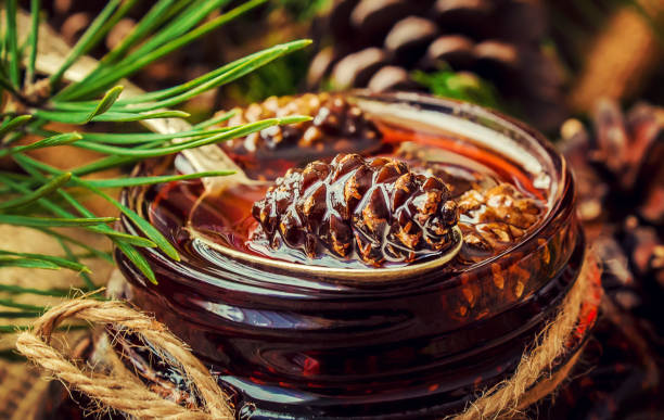 istock Jam from cones. Selective focus. Food and drink. 1046098888