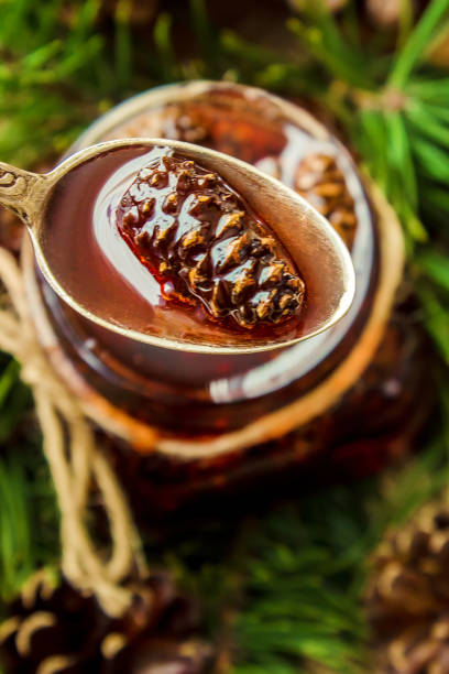 istock Jam from cones. Selective focus. Food and drink. 1046098908