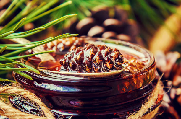 istock Jam from cones. Selective focus. Food and drink. 1046098918
