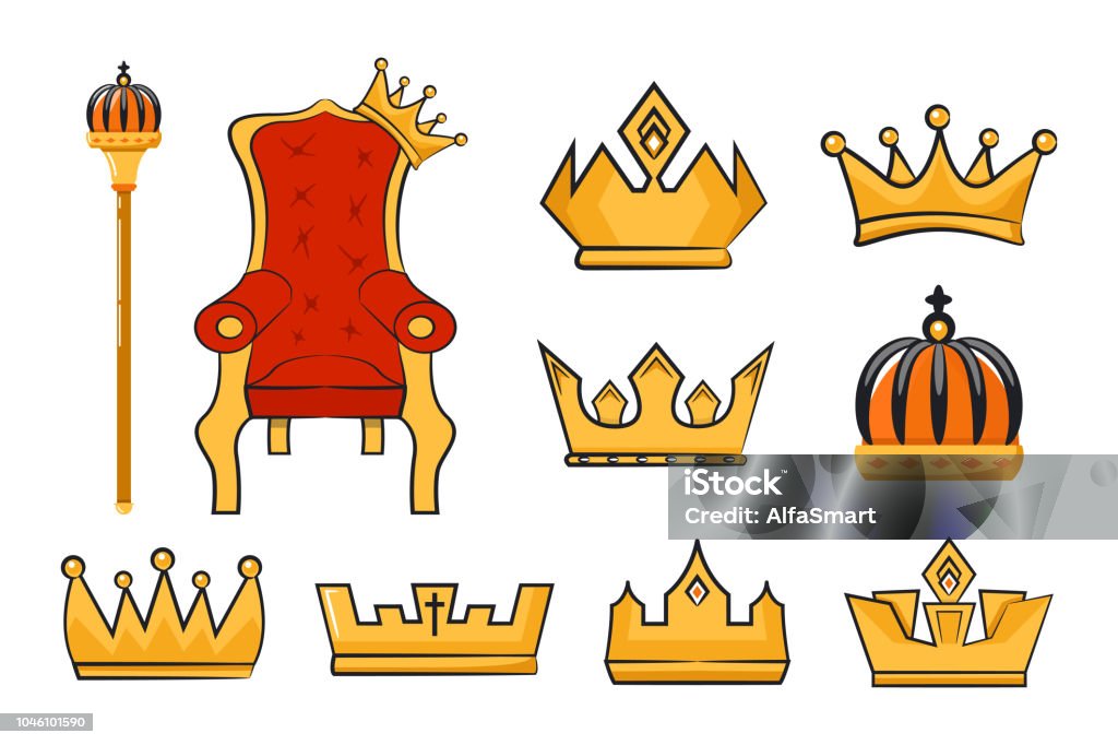 Ilustración de Colección De Vectores De Cetro De Dibujos Animados Rey Trono Y Corona y más Vectores Libres de Derechos de Corona - Accesorio de cabeza - iStock Ilustración de Colección De Vectores De Cetro De Dibujos Animados Rey Trono Y Corona y más Vectores Libres de Derechos de Corona - Accesorio de cabeza - iStock