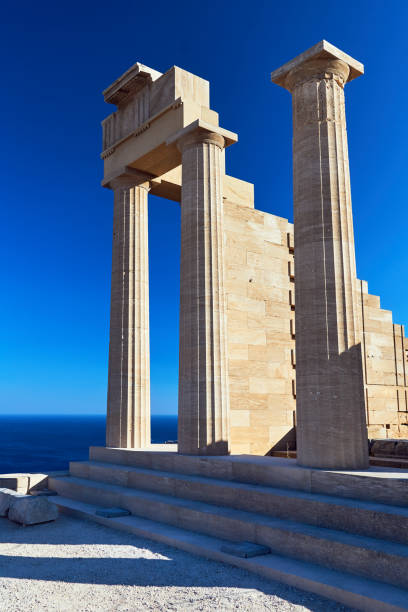 istock antique columns on the top of the rock 1046102746
