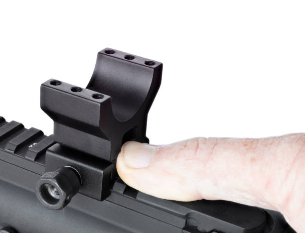 istock Installation of a rifle scope base 1046107846