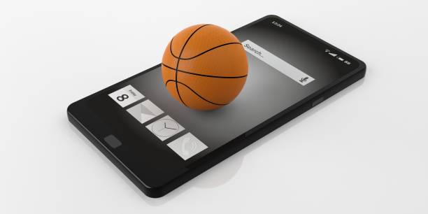 istock 3d rendering basketball on a smartphone 1046128662
