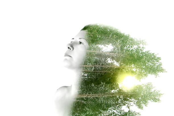 istock Woman And Trees Double Exposure 1046130680