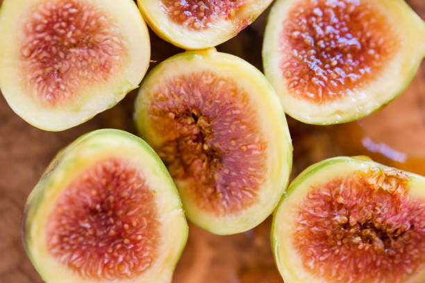 istock Tiger Stripe Figs Drizzled in Honey 1046139706