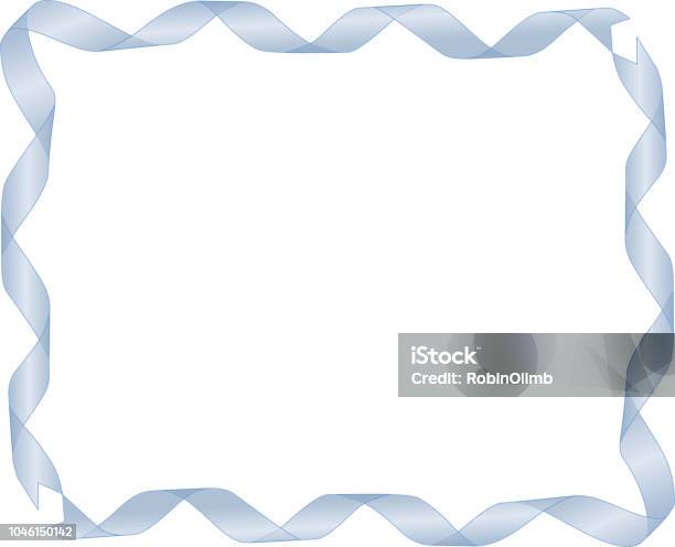 Blue Ribbon Border Transparent Blue Transparent Ribbon Border Stock Illustration - Download Image Now ...