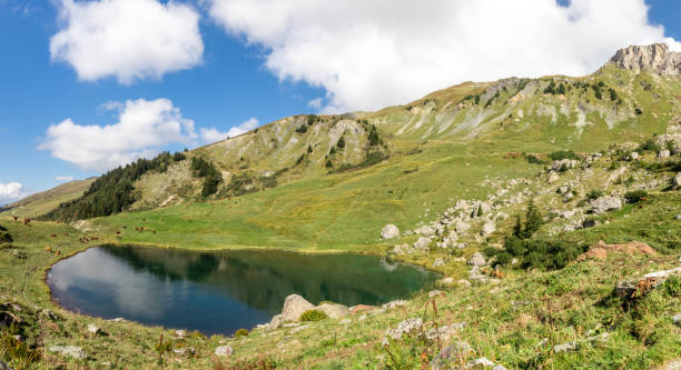 istock Fairy lake from the French Alps 1046162334