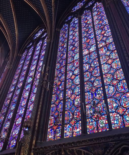 istock Paris - Saint Chapelle Stained Glass Windows 1046185068