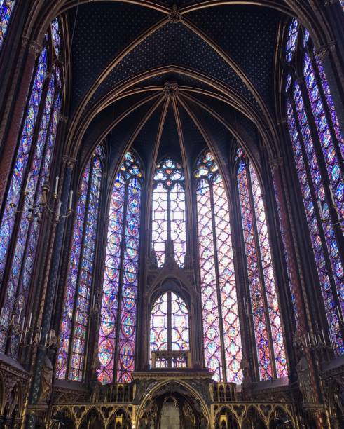 istock Paris - Saint Chapelle Stained Glass Windows 1046185070