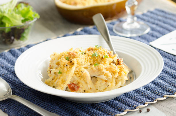 istock Homemade Italian chicken tetrazzini portion 1046192662