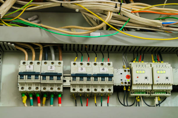 istock Electrical machines and wires consumer affairs in the switching box 1046209128