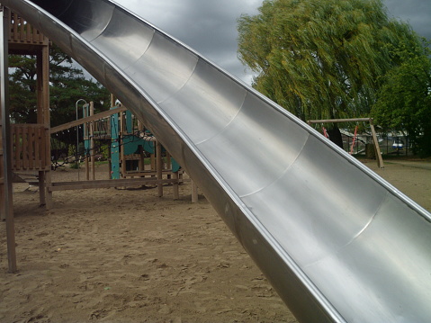 Storm cloudscape park playground