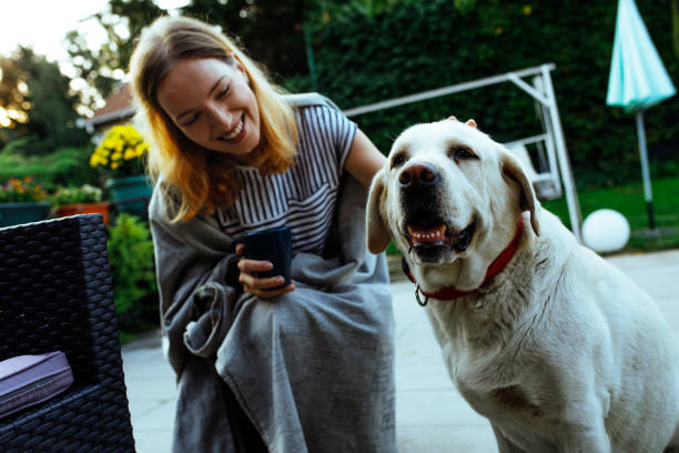 istock Morning is time for me and my dog 1046221320