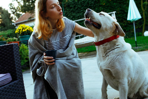 istock Morning is time for me and my dog 1046221324