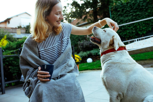 istock Morning is time for me and my dog 1046221372