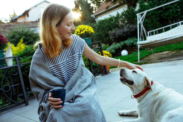 istock Morning is time for me and my dog 1046221426