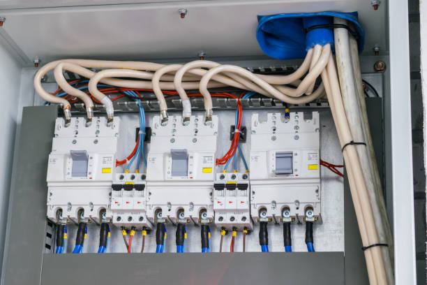 istock Powerful automatic switches are in the fuse box 1046226790