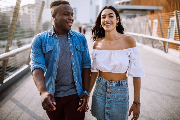 istock Attractive Multi Ethnic Couple Enjoying Free Time Together 1046276318
