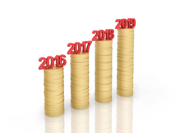 istock New Year 2019 Creative Design Concept with Gold Coins 1046288150