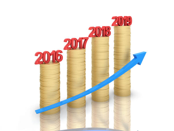 istock New Year 2019 Creative Design Concept with Gold Coins 1046288194
